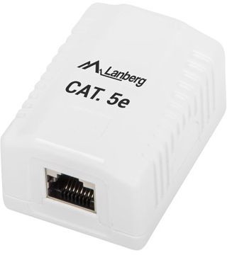 brak danych Gniazdko natynkowe 1x RJ-45 kat.5e ekranowan