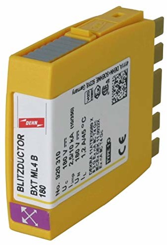 DEHN DEHN + Söhne piorun aktualny odcinania Module (szerokość x głębokość ML4 B 180 °F. lampę błyskową ductor XT ogranicznik przepięć w/MSR 4013364109124 informacji BXT ML4 B 180