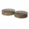 Clayre & Eef Metalowe Tace Okrągłe Duże 2 szt. Clayre & Eef 6Y4547