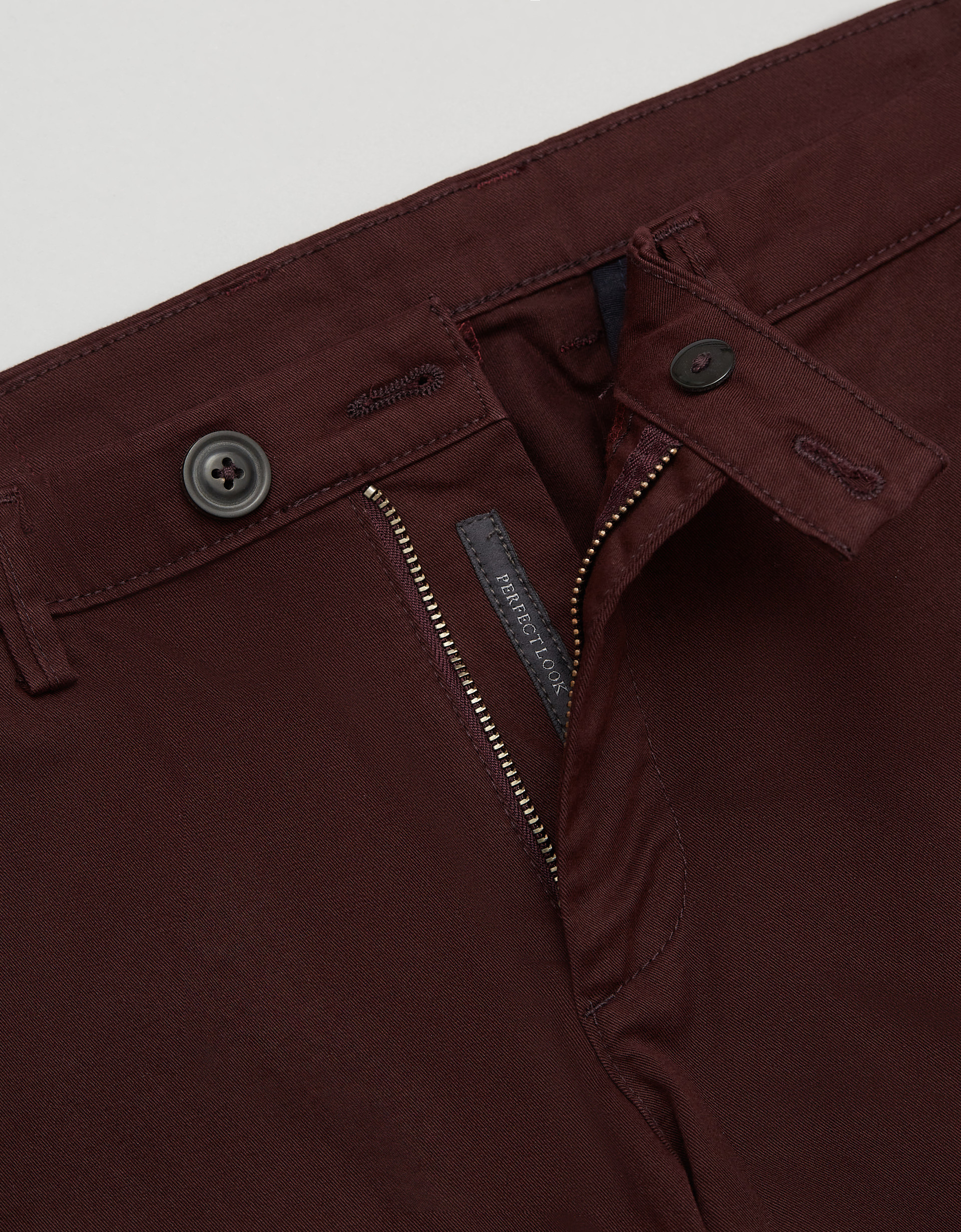 Borgio Spodnie męskie Godo bordowe slim fit