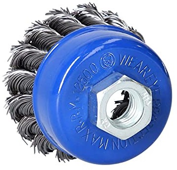 KS Tools BRILLIANT TOOLS BRILLIANT TOOLS BT103103 szczotka do garnków, 65 mm z uchwytem M14 x 2,0 mm [Powered by KS Tools] BT103103