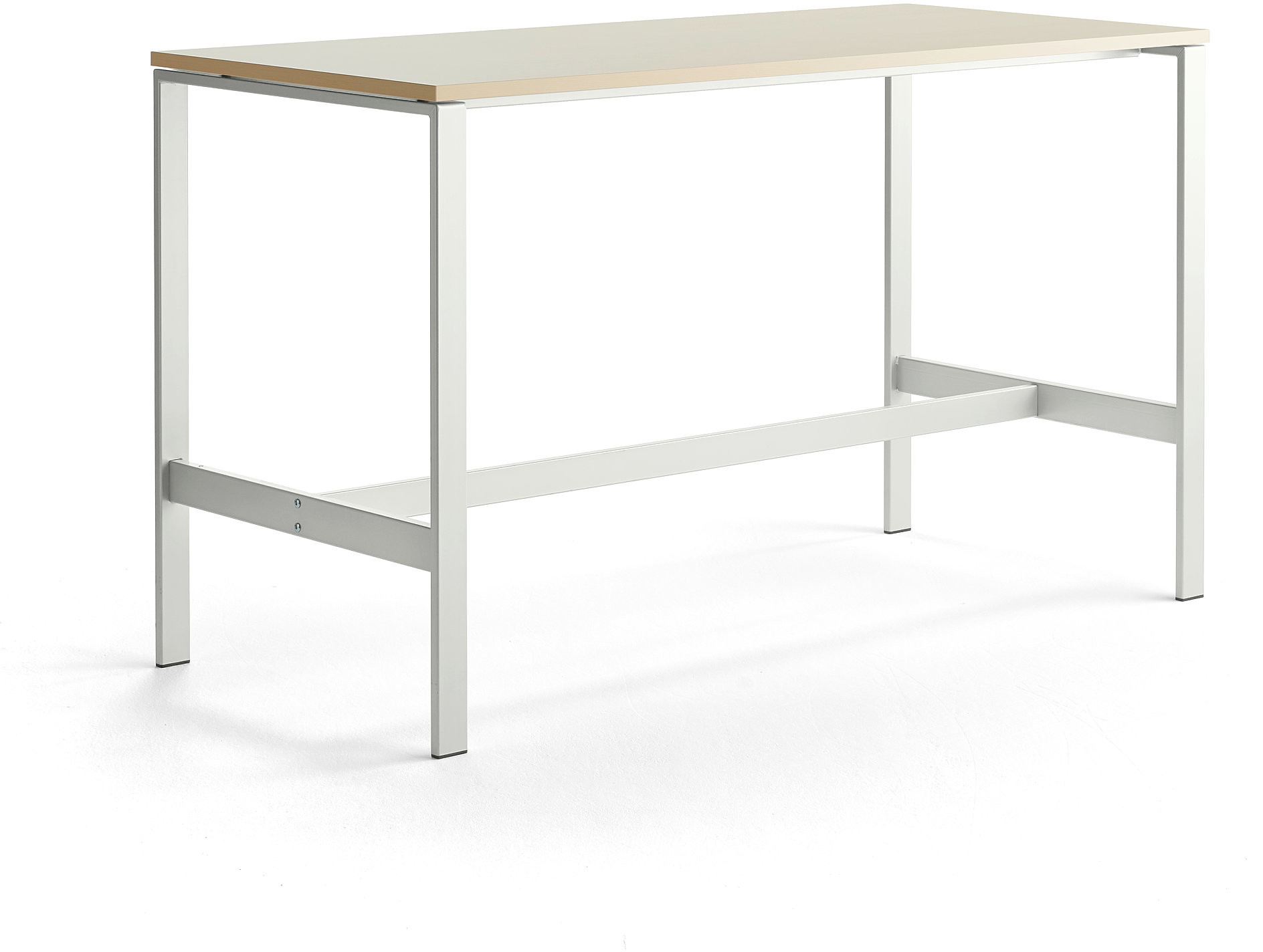 AJ Produkty Stół VARIOUS, 1800x800 mm, wysokość 1050 mm, biały, brzoza