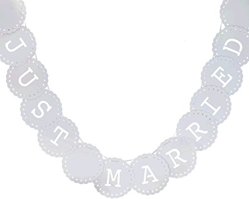 Ginger Ray Girlanda Just Married  Banner dekoracja na wesela  Vintage Lace VL-206