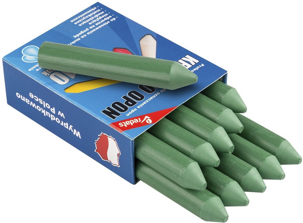 ATS Kreda do opon, marker PREMIUM - zielona niezmywalna 10 sztuk