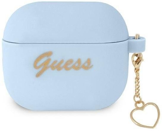 Guess Guess GUA3LSCHSB AirPods 3 cover niebieski/blue Silicone Charm Collection hurtel-90643-0