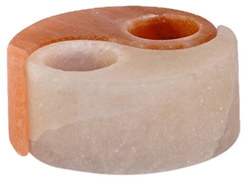 Himalaya Salt Dreams Salt Dreams 4041678003845 świecznik na świeczki typu tealight z kryształów soli himalajskiej monitora Yin Yang 4041678003845
