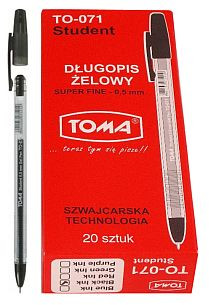 TOMA Długopis żelowy TO-071 czarny