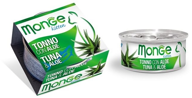 Monge FRUIT TUŃCZYK Z ALOESEM KITTEN 80G