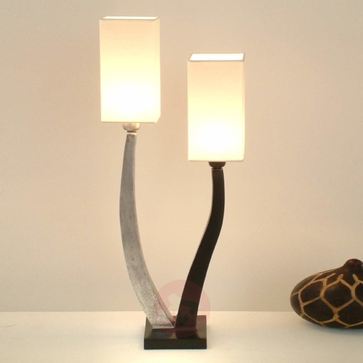 J. HOLLÄNDER J. Holländer Lampa stołowa QUADRANGOLARE 2-punktowa