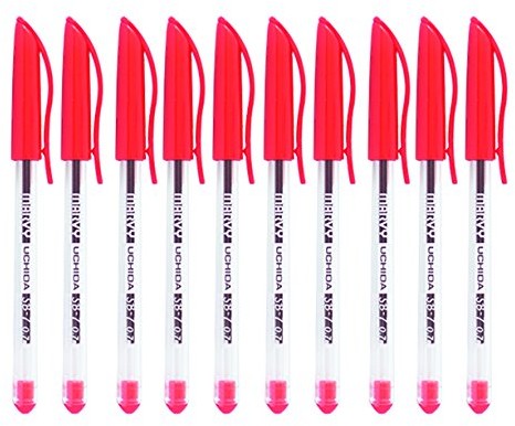 UCHIDA SB7-2 Marvy Ball Point Pen 0,7 mm, 10 sztuk w opakowaniu, czerwony różowy