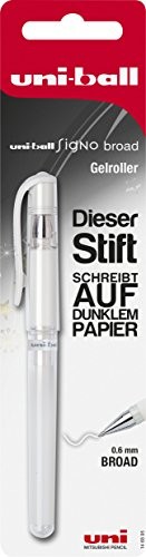 Mitsubishi 146895  Gel Roller Uni-Ball Signo UM-153, koronka: 0,6 MM, biały biały 146895