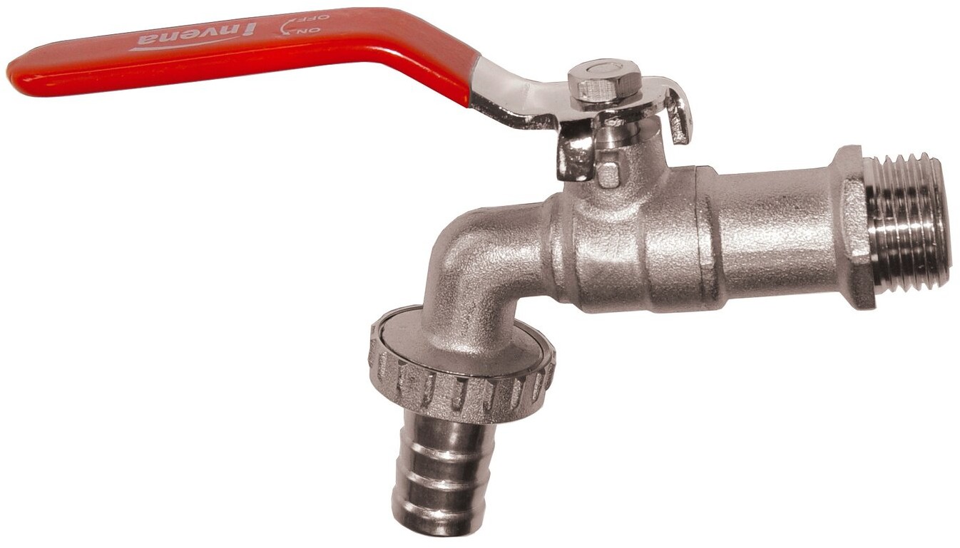Invena Kran czerpalny z zamknięciem kulowym GZ 1"