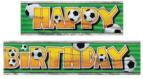 Unbekannt 12 ft piłka nożna Happy Birthday Banner 27319