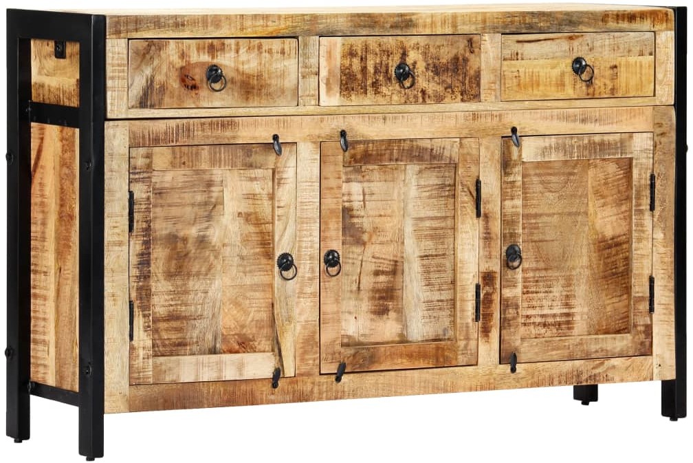 Komoda, 120x35x76 cm, lite drewno mango