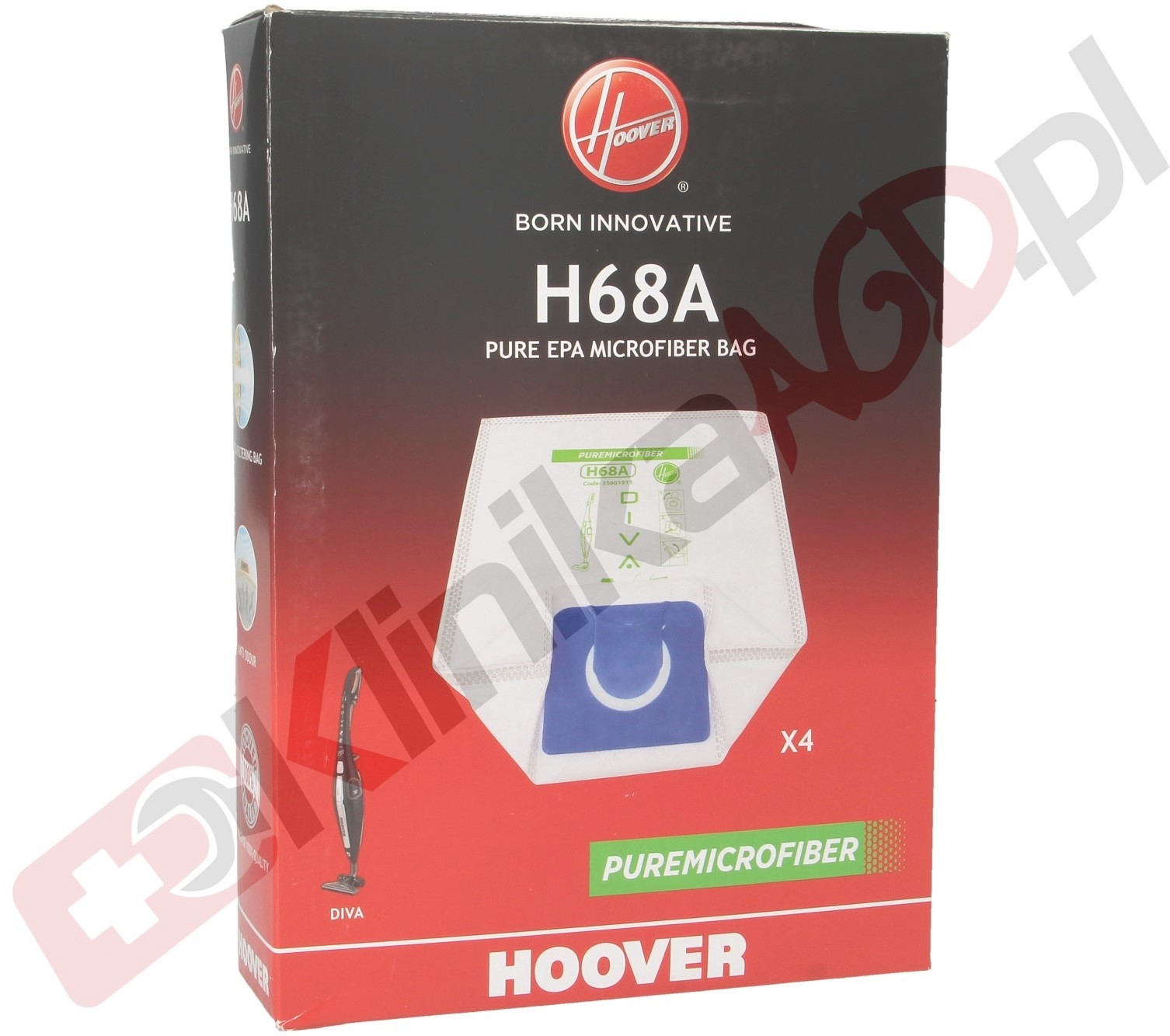Hoover Candy Worki do odkurzacza H68 4szt. 35601148