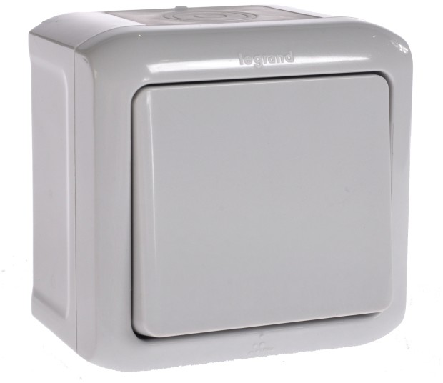 Berker pojedynczy Legrand Forix IP44 szary