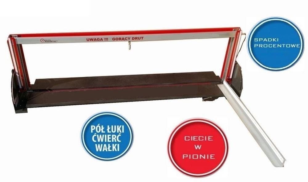 163 Styrodruto Przecinarka do styropianu grubość cięcia 30 cm długość cięcia 112-114 cm moc 170 W) 16376536 76536-uniw