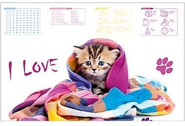 Panta Plast Mata na biurko z nadrukiem KOTEK 0318-0048-74