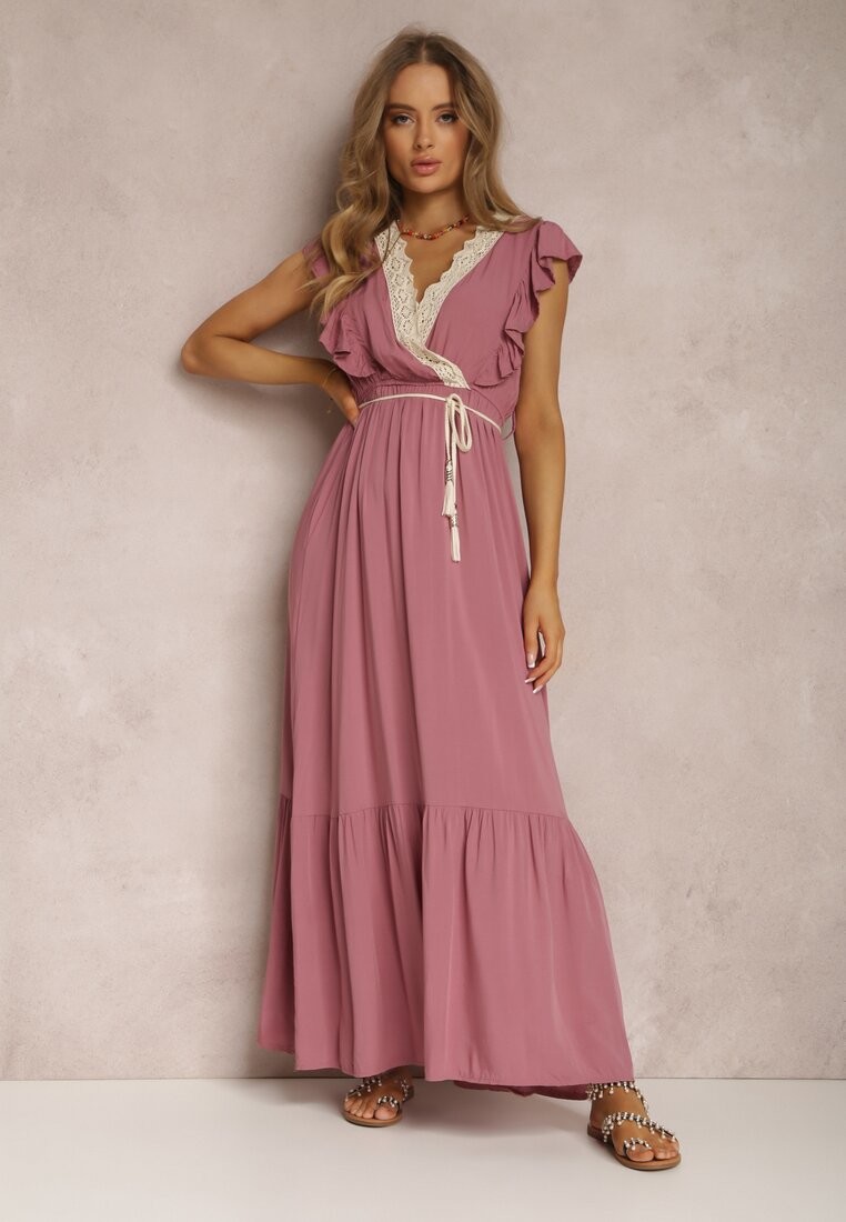 Ciemnofioletowa Sukienka Ampanie