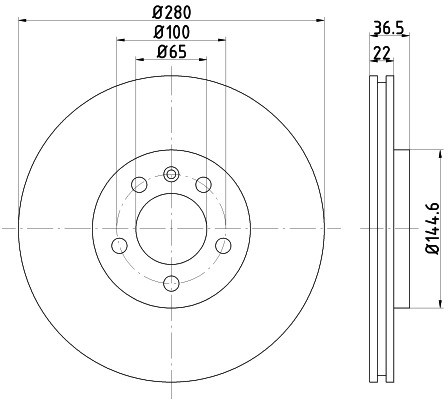 MINTEX Tarcza hamulcowa MDC978