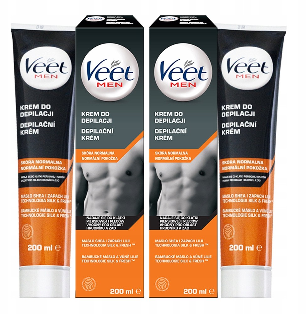Veet Men Krem do Depilacji Skóra Normalna 2x200ml