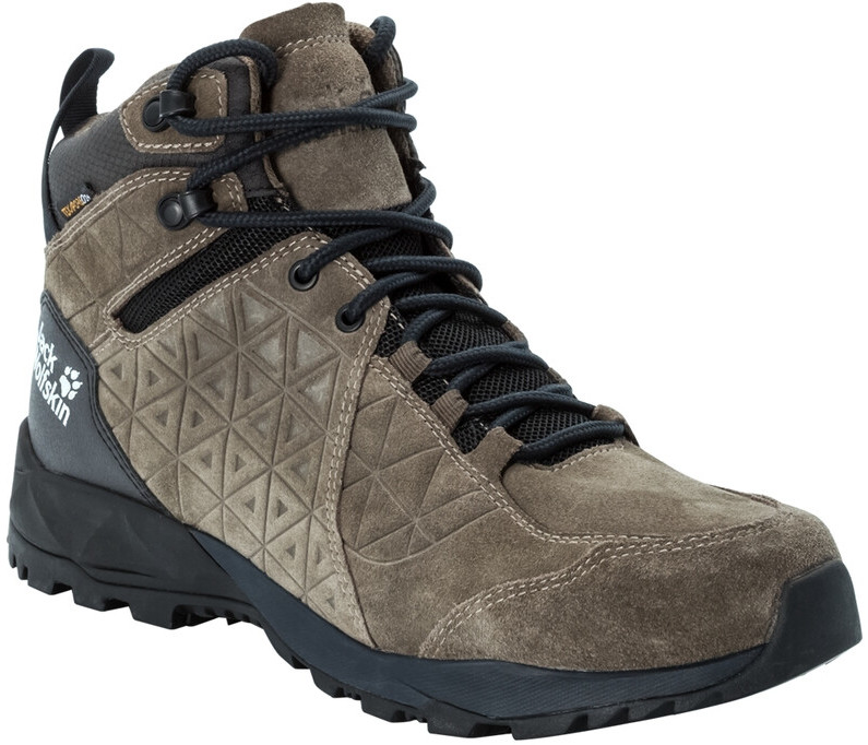 Jack Wolfskin Cascade Hike LT Texapore Buty Mężczyźni, khaki/phantom UK 9,5 | EU 44 2021 Trapery turystyczne 4035461-4287095