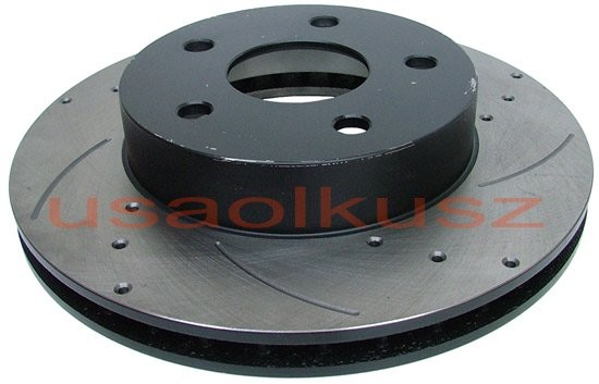 CBK Przednia wentylowana nawiercana nacinana tarcza hamulcowa Jeep Grand Cherokee WJ WG 1999-2004