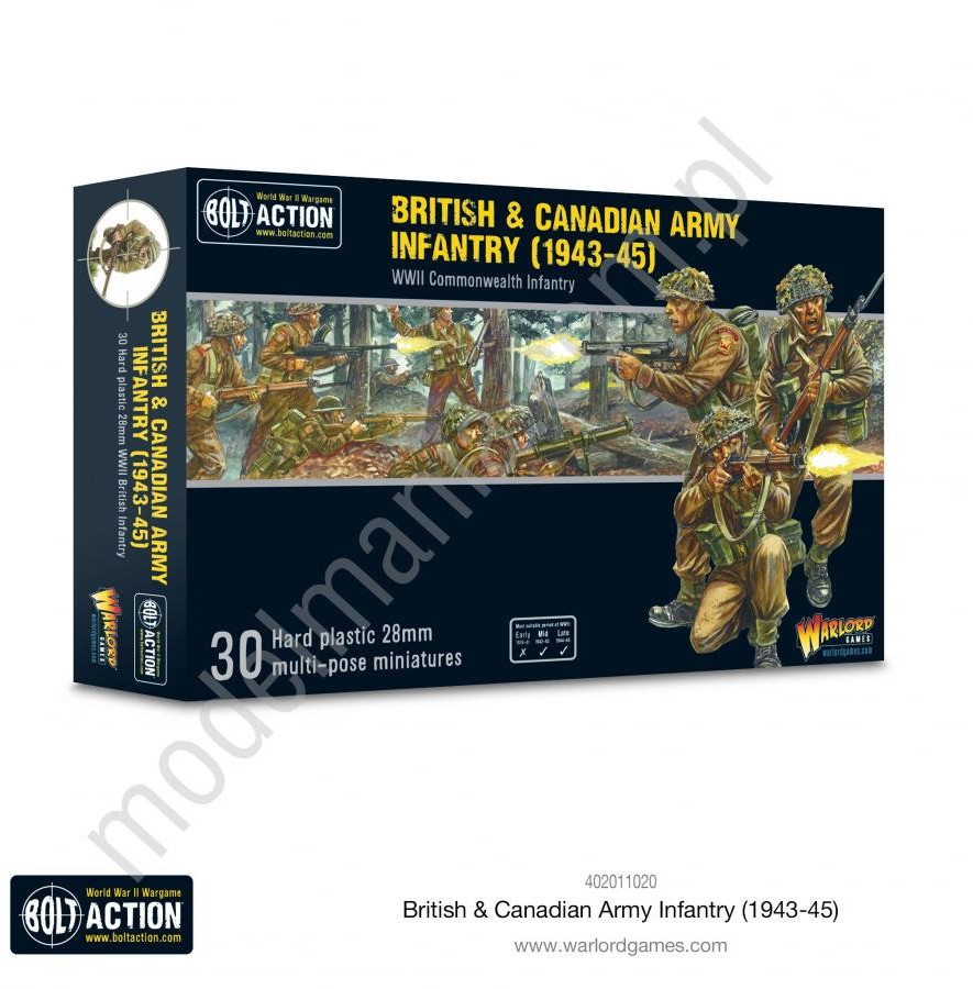 WarlordGames Piechota armii brytyjskiej i kanadyjskiej (1943-45)  Warlord Games Ltd WarlordGames 402011020