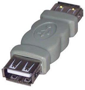 No name USB 2.0 Złączka USB A 2.0 F-USB A 2.0 F 0 szara KAU1F1FN00