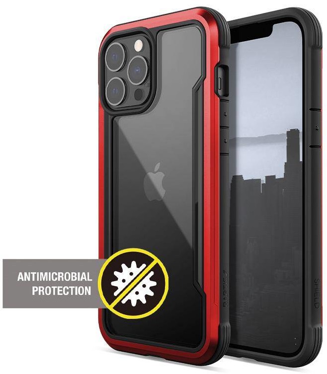 X-Doria Raptic Shield Pro - Etui iPhone 13 Pro Max (Anti-bacterial) (Red) b2btrade-20985-0