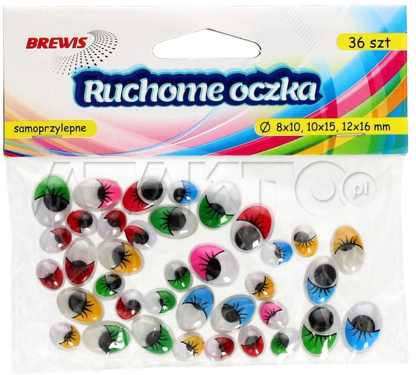 Brewis Oczka ruchome mix 10.15.16 kolor/rzęsy (26) VB8408