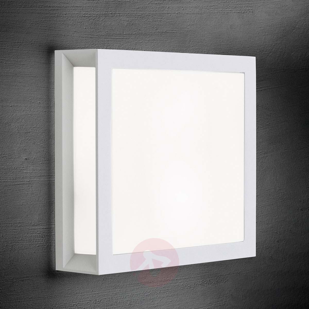Orion Henry kwadratowa lampa zewnętrzna, biała