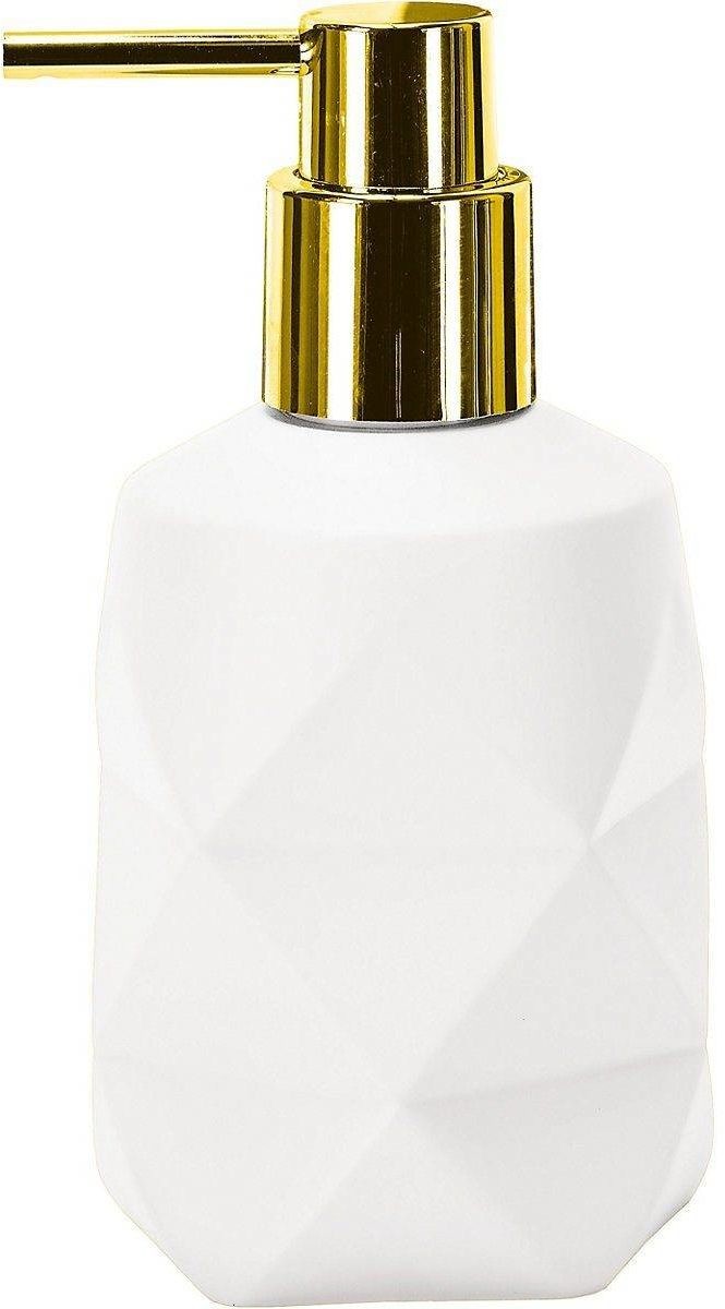 Kleine Wolke Dozownik do mydła Golden Crackle White 4004478293656