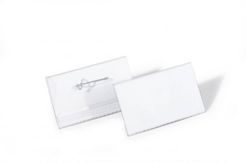 Durable Identyfikator z agrafką 40 x 75mm 100 sztuk 8008-19