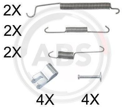 A.B.S. Zestaw dodatków, szczęki hamulcowe 0891Q
