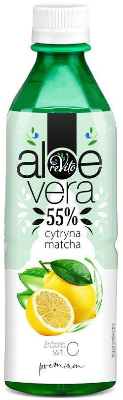 ReVito Napój aloesowy cytryna i matcha 500 ml