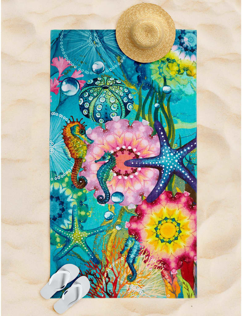 Muller Textiles HIP Ręcznik plażowy AMADA, 100x180 cm, kolorowy