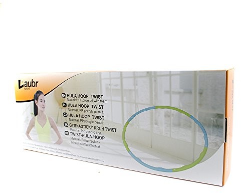 Laubr Sport Uni Twist Hupa-hoop, White/Orange, L 6935352118131