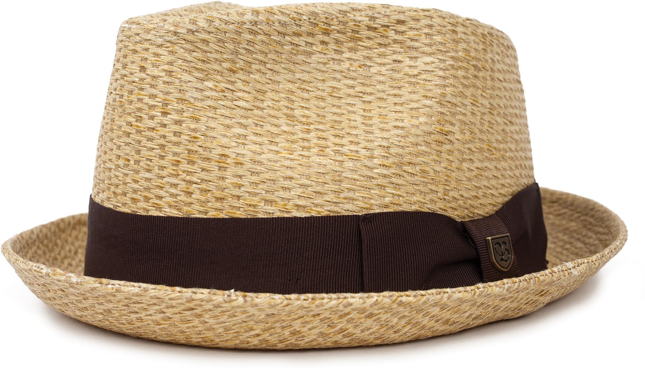 Brixton kapelusz CASTOR FEDORA Tan Stripe