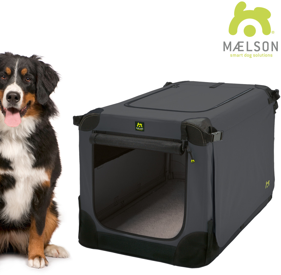Maelson Přepravka Soft Kennel černá antracitová vel 120