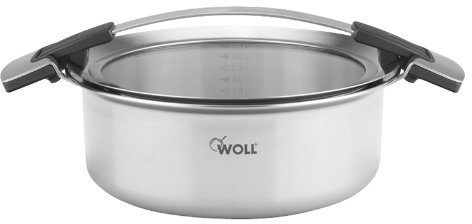 Woll wełniany 824 co Concept  5-Ply garnek ze stali nierdzewnej,  24 cm, wysokość 9 cm, 4 L, włącznie z pokrywą 20503