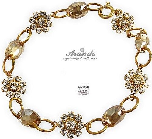 Swarovski Arande Piękna Bransoletka Golden Feel 3418184435