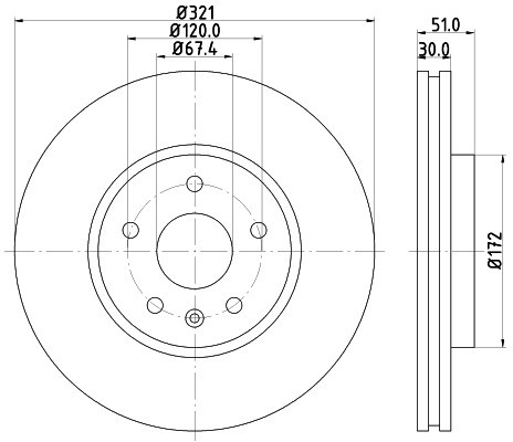 HELLA PAGID Tarcza hamulcowa PAGID 8DD355116-041