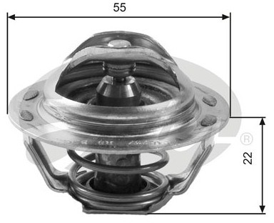 GATES Termostat, żrodek chłodzący TH13783G1