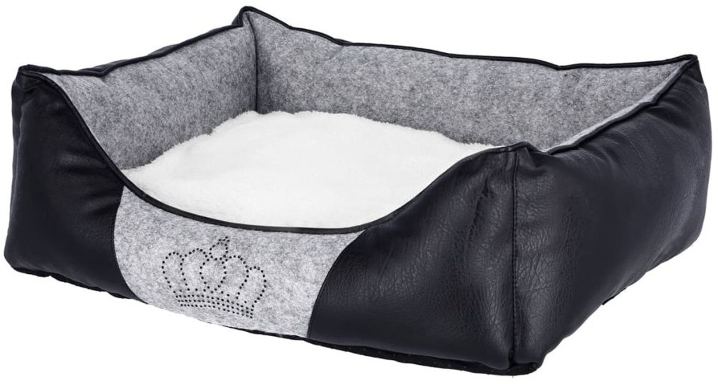 Kerbl Legowisko dla psa Chiara, 42 x 32 cm, szare i czarne, 80360