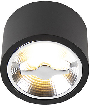 QAZQA Nowoczesny spot sufitowy czarny AR111 z diodą LED - Expert