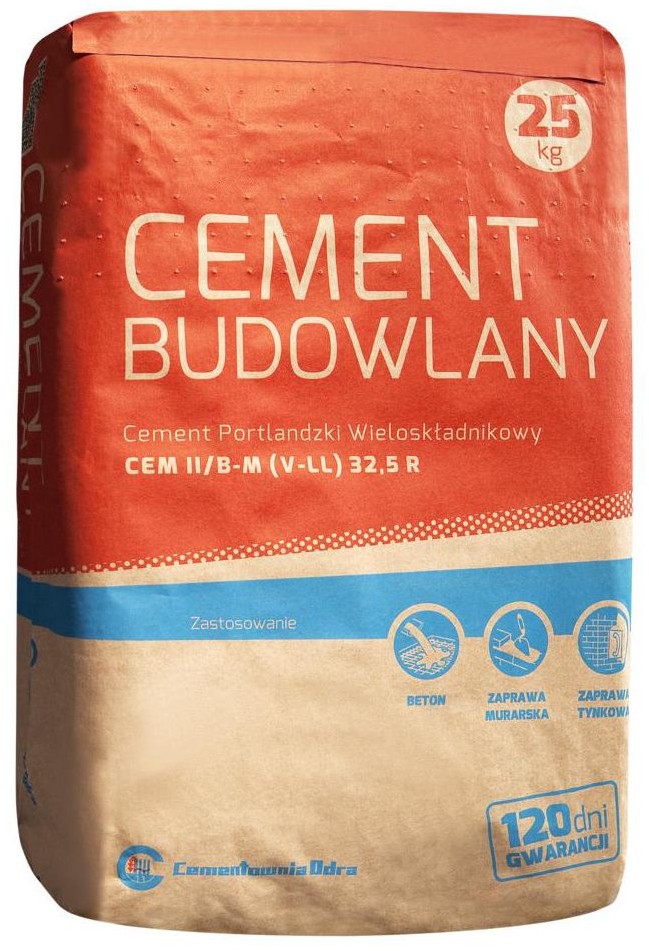 ODRA OPOLE Cement II 32,5 R 25 kg ODRA OPOLE