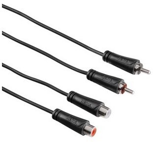 Hama 122276 przedłużacz audio 1,5 m Biały 122276