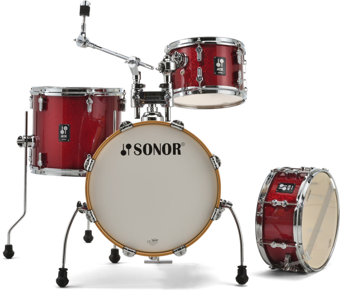 Sonor AQX Jungle Shell Set Red Moon Sparkle