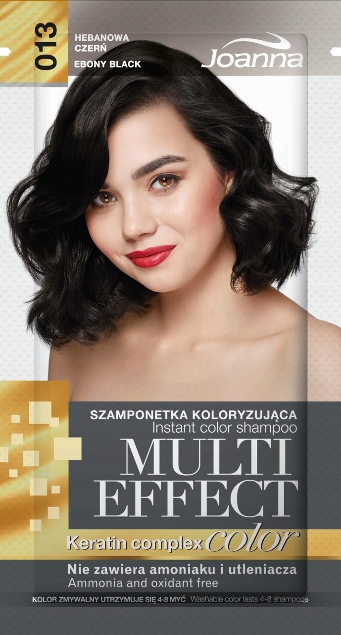 Joanna Multi Effect Szamponetka hebanowa czerń 013